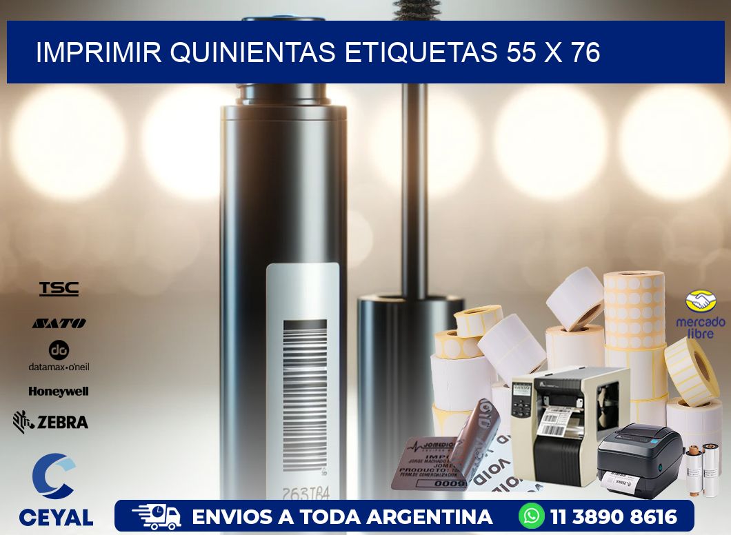 IMPRIMIR QUINIENTAS ETIQUETAS 55 x 76