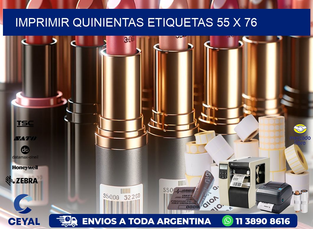 IMPRIMIR QUINIENTAS ETIQUETAS 55 x 76