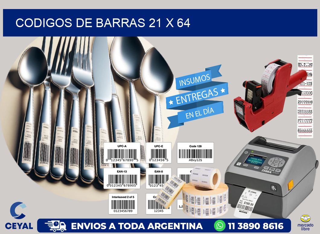 codigos de barras 21 x 64