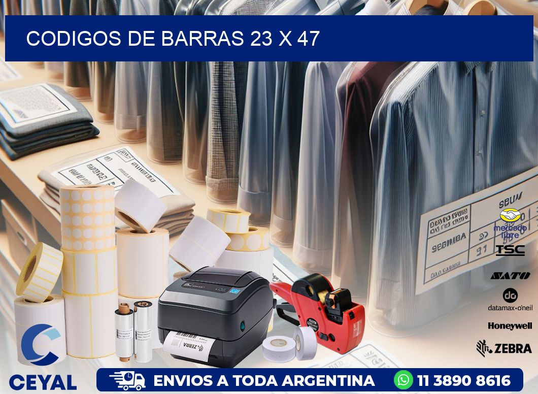 codigos de barras 23 x 47