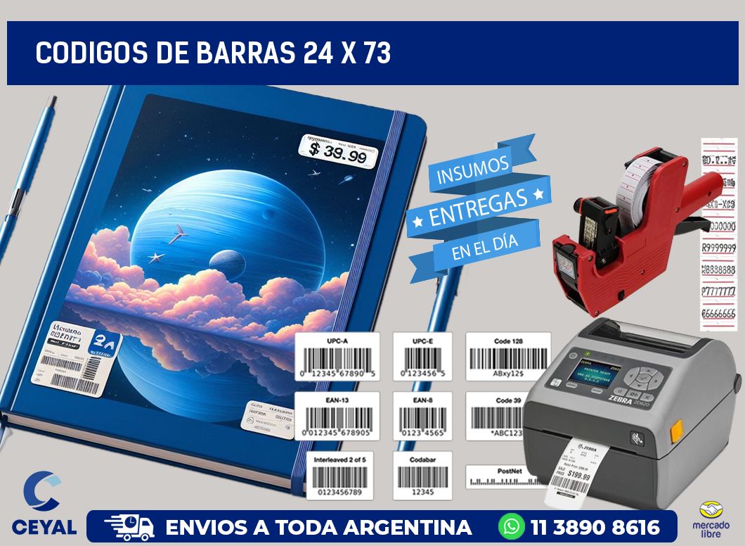 codigos de barras 24 x 73