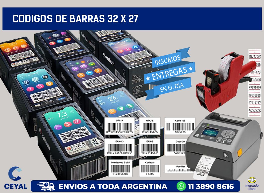 codigos de barras 32 x 27