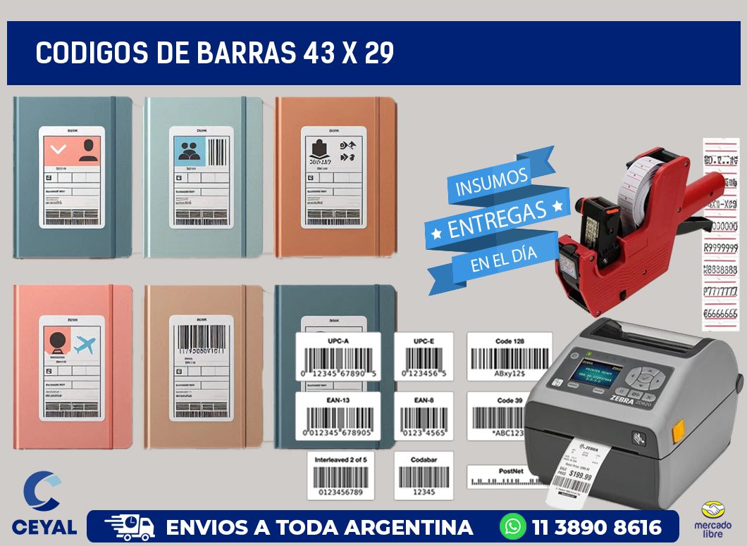 codigos de barras 43 x 29