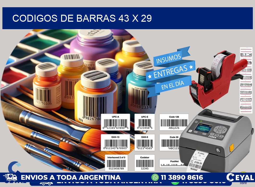 codigos de barras 43 x 29