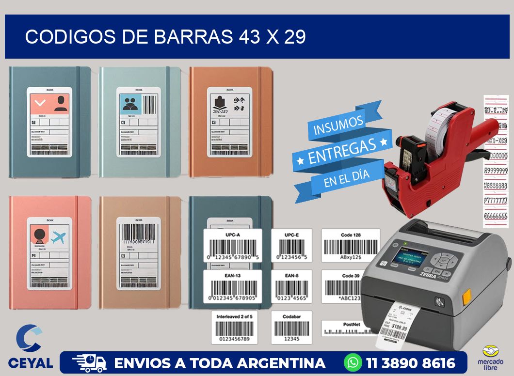 codigos de barras 43 x 29