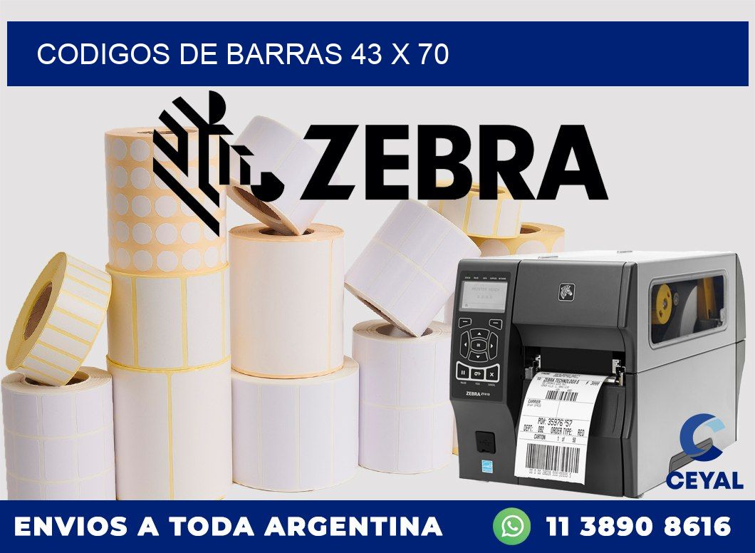 codigos de barras 43 x 70