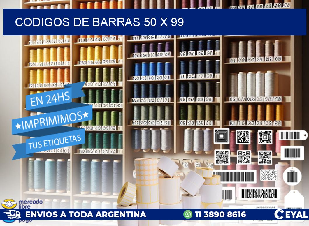 codigos de barras 50 x 99