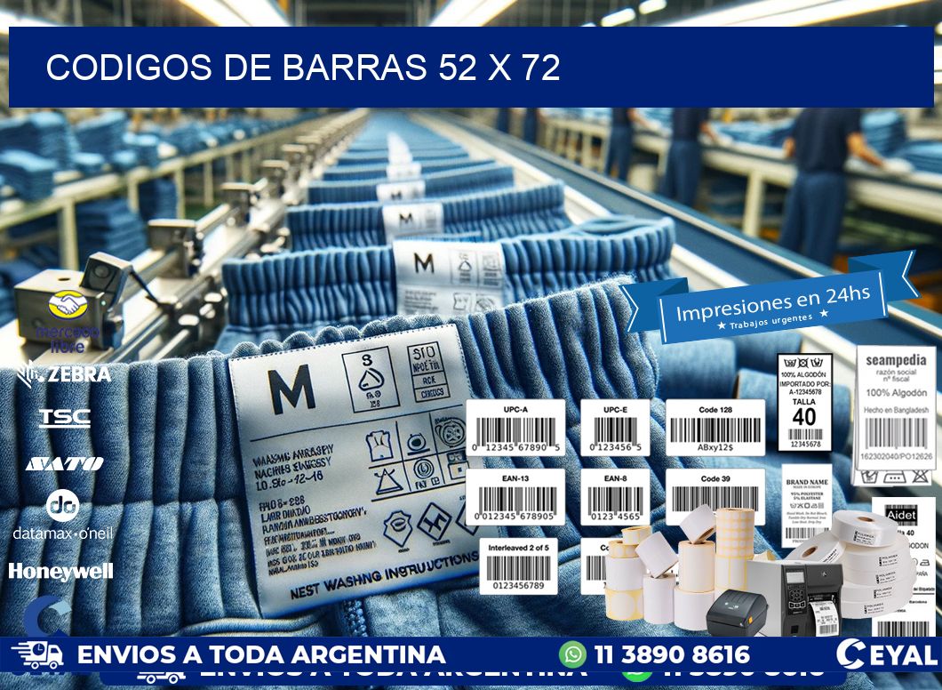 codigos de barras 52 x 72