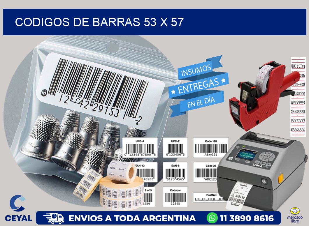 codigos de barras 53 x 57