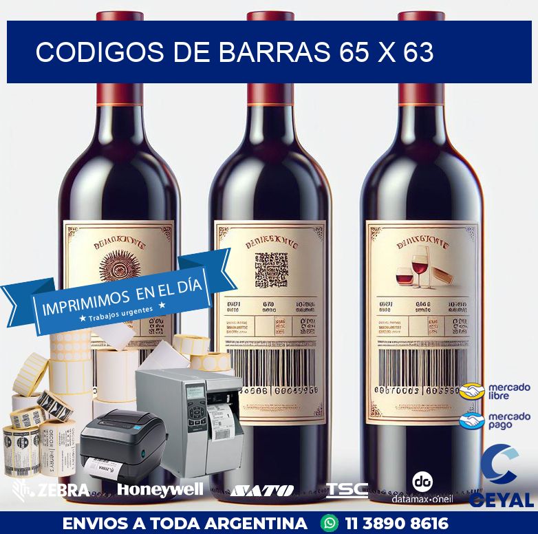 codigos de barras 65 x 63