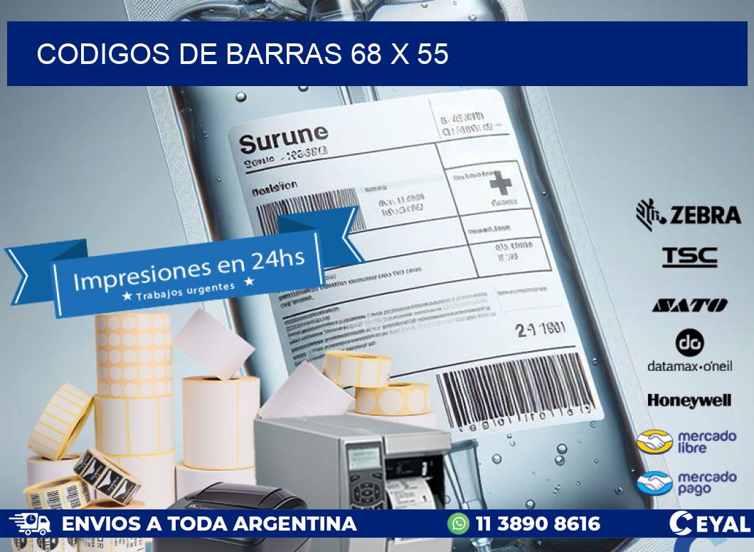 codigos de barras 68 x 55