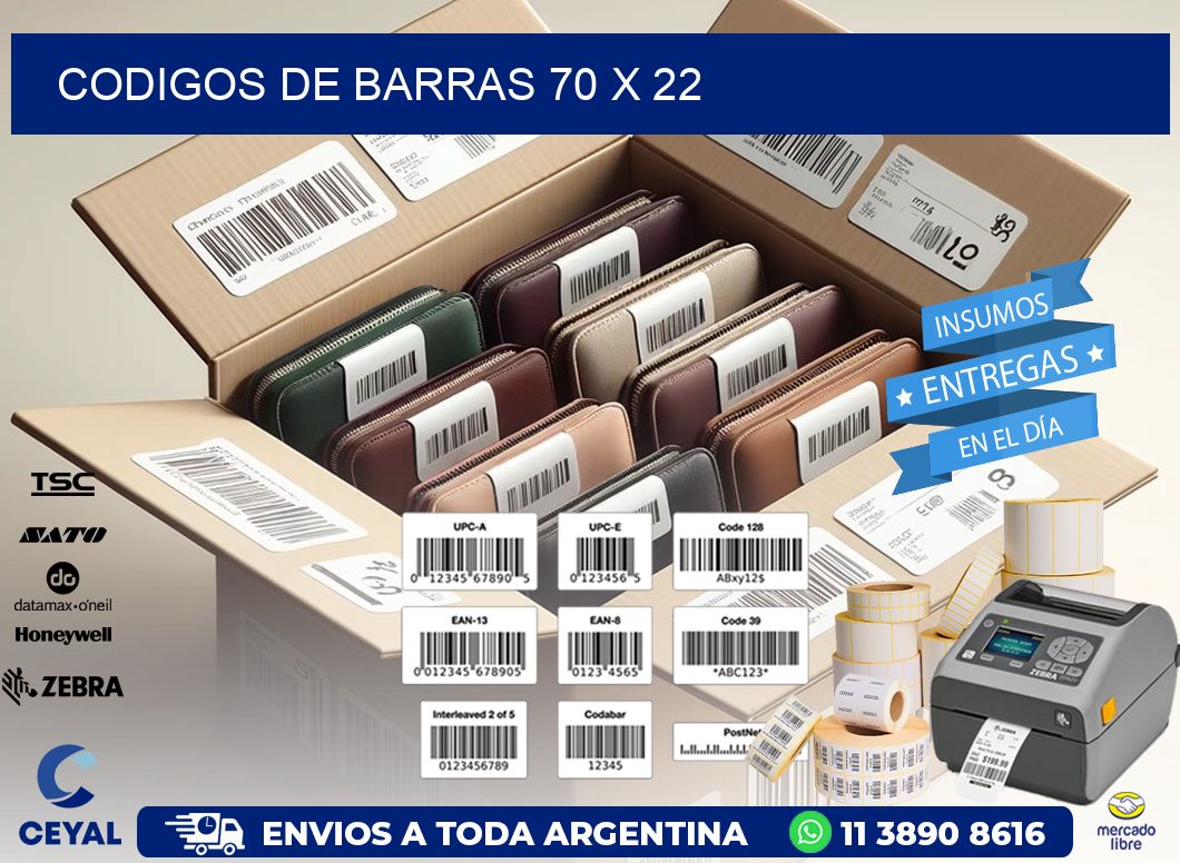 codigos de barras 70 x 22