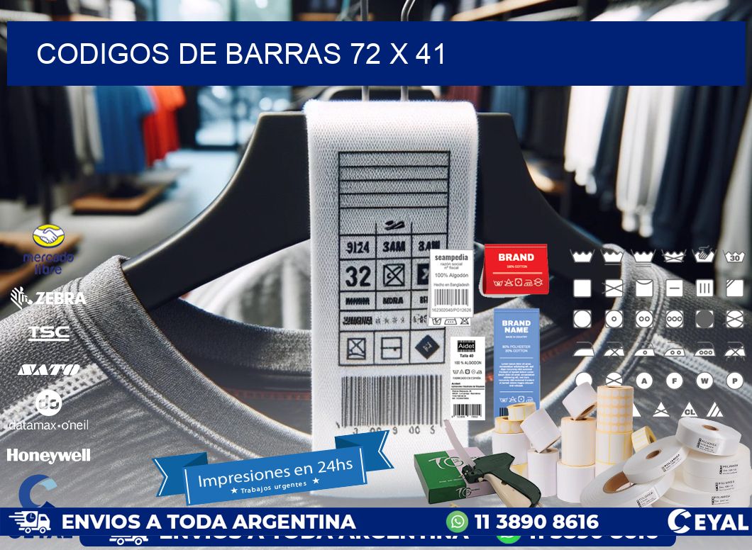 codigos de barras 72 x 41