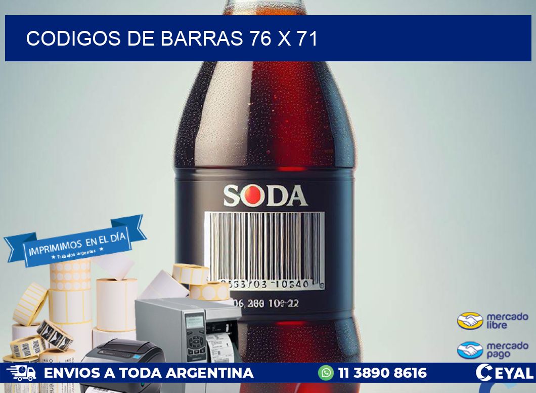 codigos de barras 76 x 71