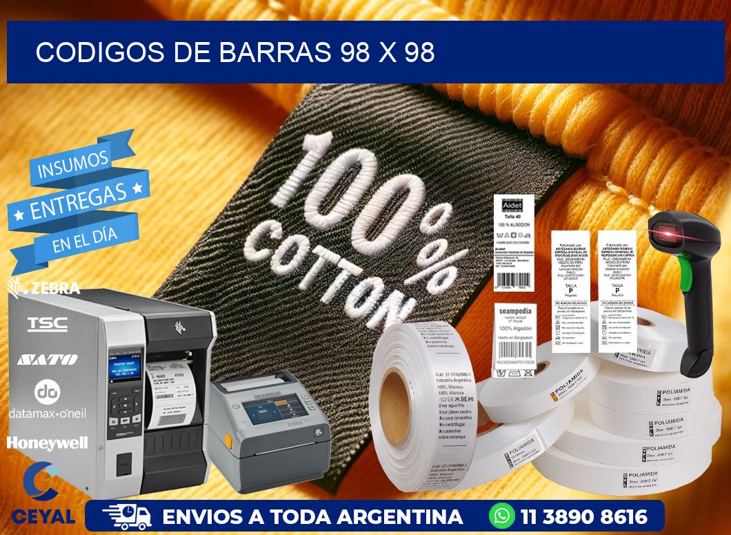 codigos de barras 98 x 98