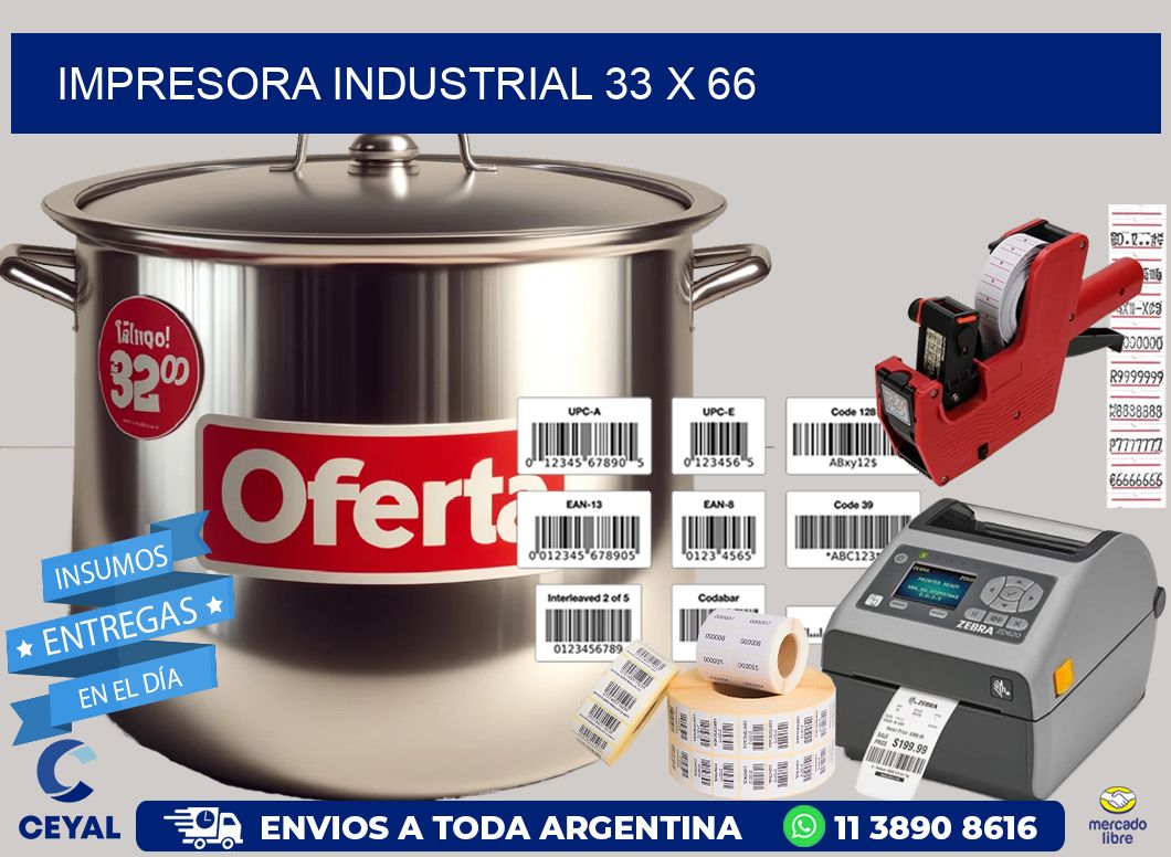 impresora industrial 33 x 66