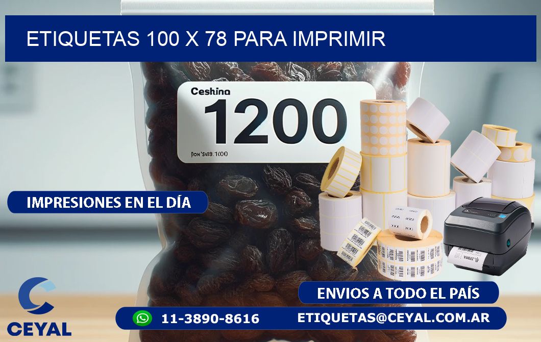 ETIQUETAS 100 x 78 PARA IMPRIMIR