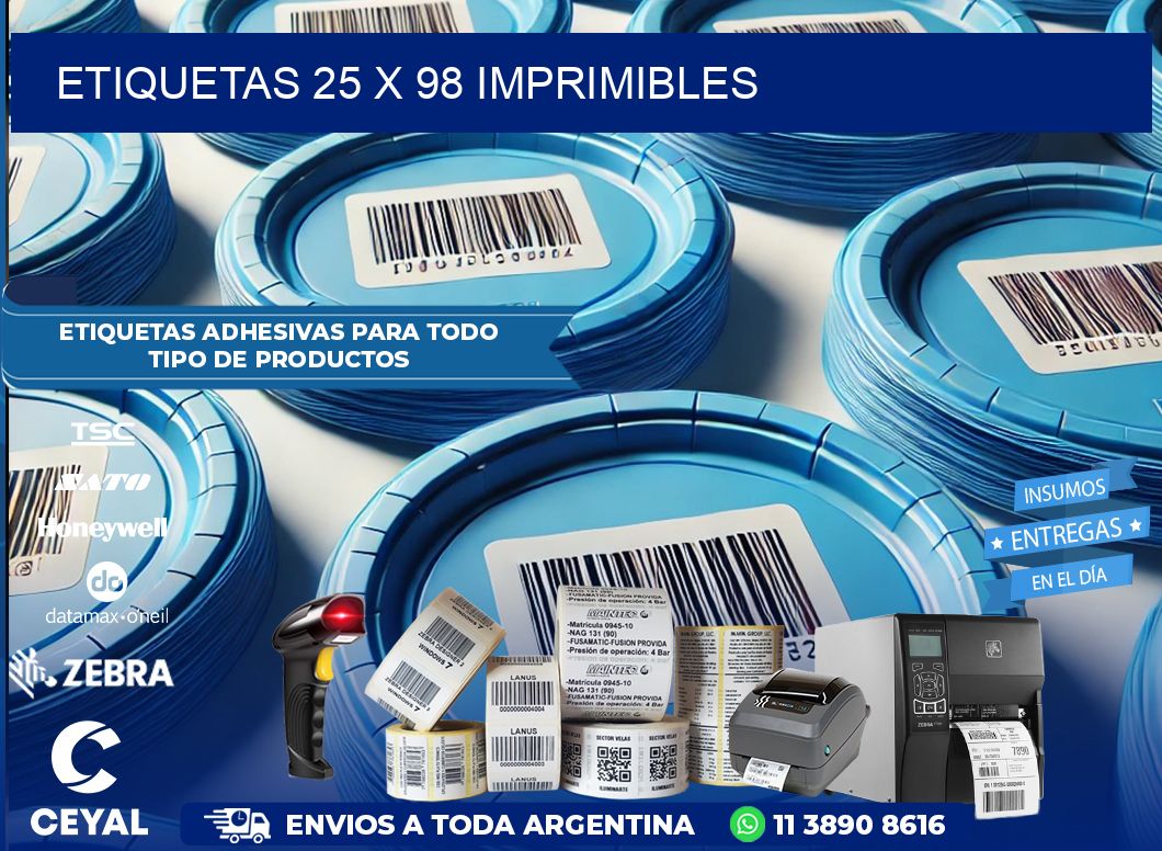 ETIQUETAS 25 x 98 IMPRIMIBLES