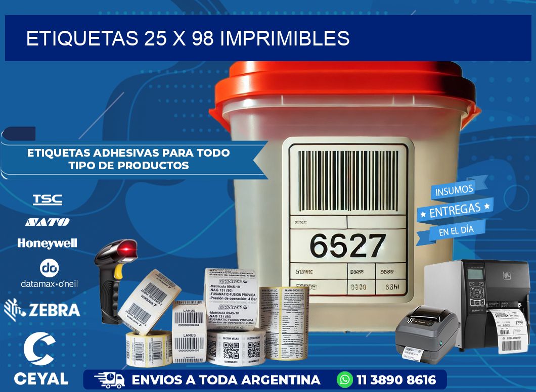 ETIQUETAS 25 x 98 IMPRIMIBLES