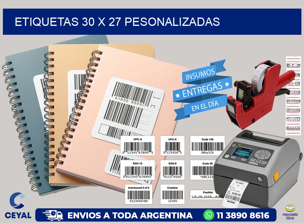 ETIQUETAS 30 x 27 PESONALIZADAS