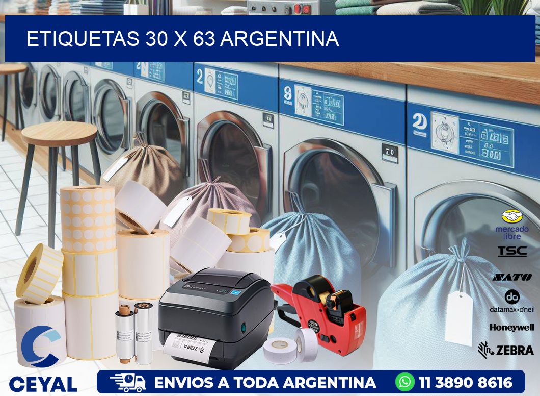 ETIQUETAS 30 x 63 ARGENTINA