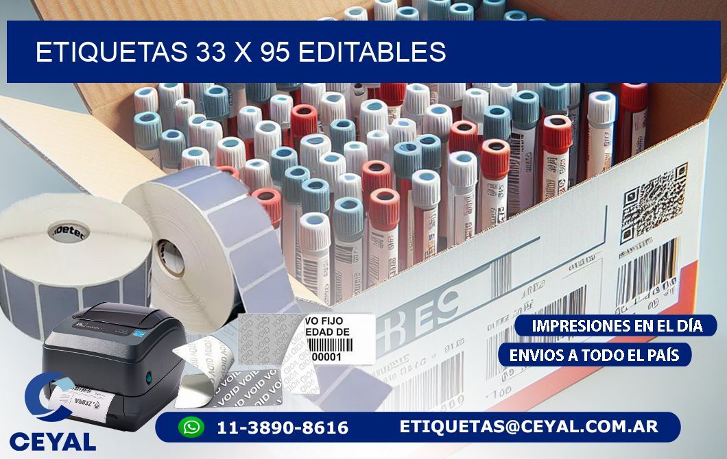 ETIQUETAS 33 x 95 EDITABLES