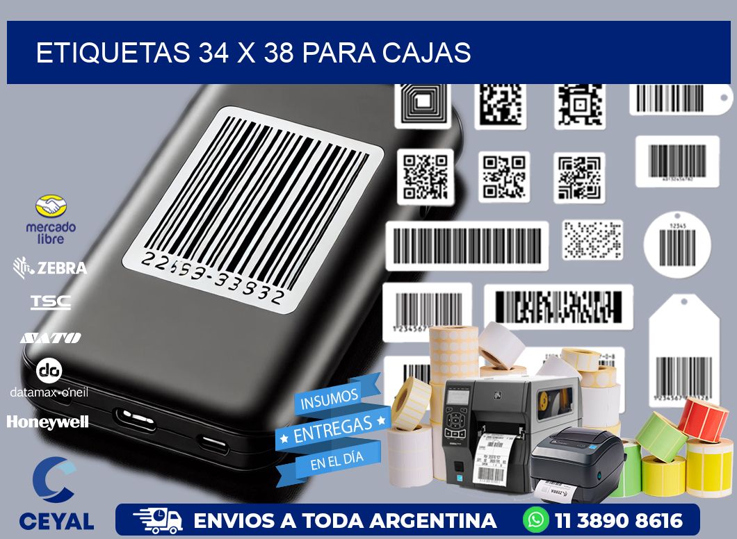 ETIQUETAS 34 x 38 PARA CAJAS