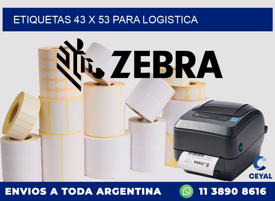 ETIQUETAS 43 x 53 PARA LOGISTICA