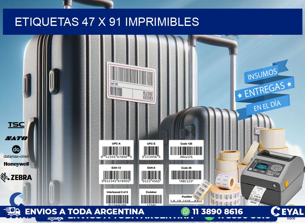 ETIQUETAS 47 x 91 IMPRIMIBLES