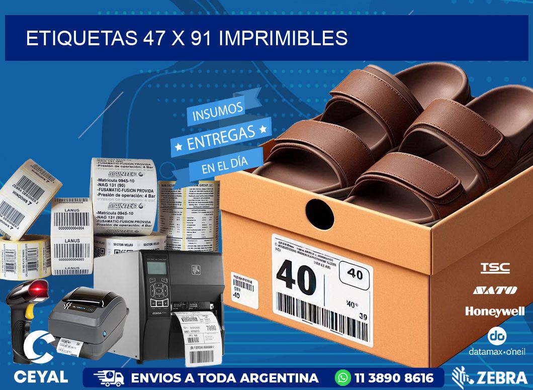 ETIQUETAS 47 x 91 IMPRIMIBLES