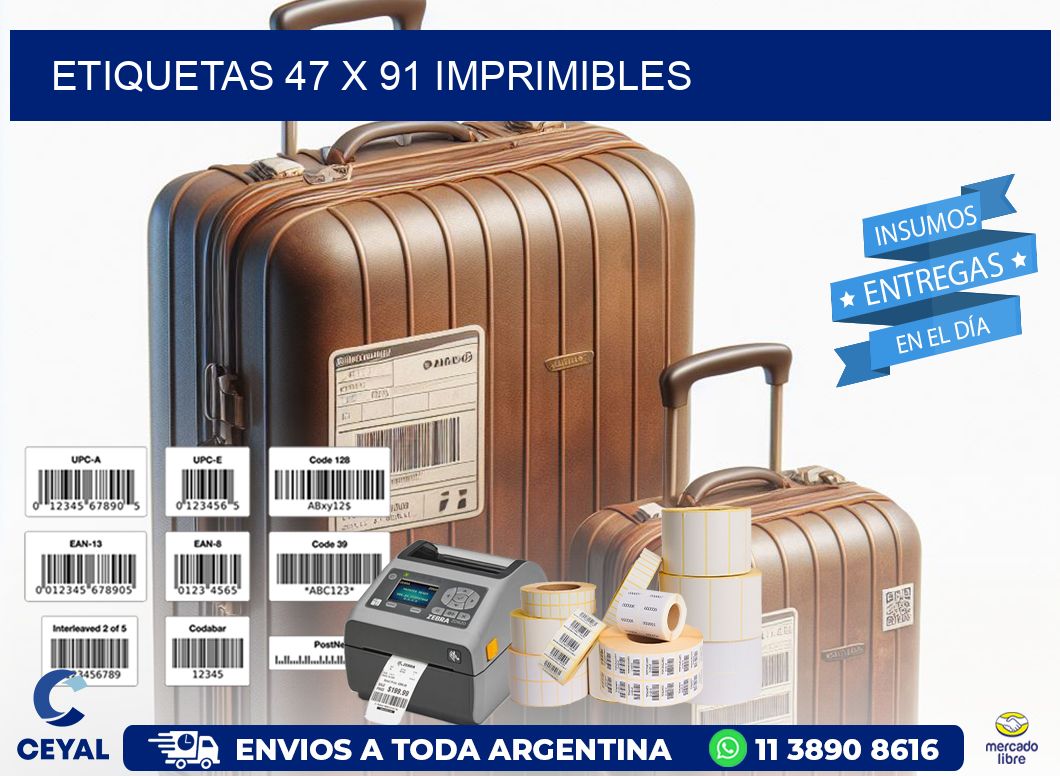 ETIQUETAS 47 x 91 IMPRIMIBLES