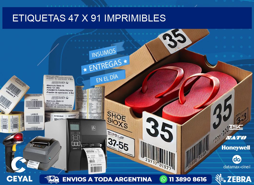 ETIQUETAS 47 x 91 IMPRIMIBLES