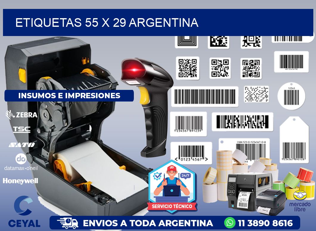 ETIQUETAS 55 x 29 ARGENTINA