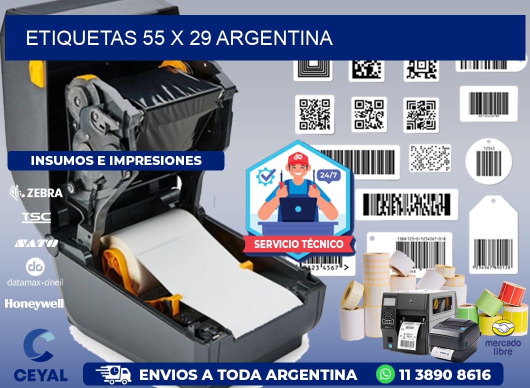 ETIQUETAS 55 x 29 ARGENTINA