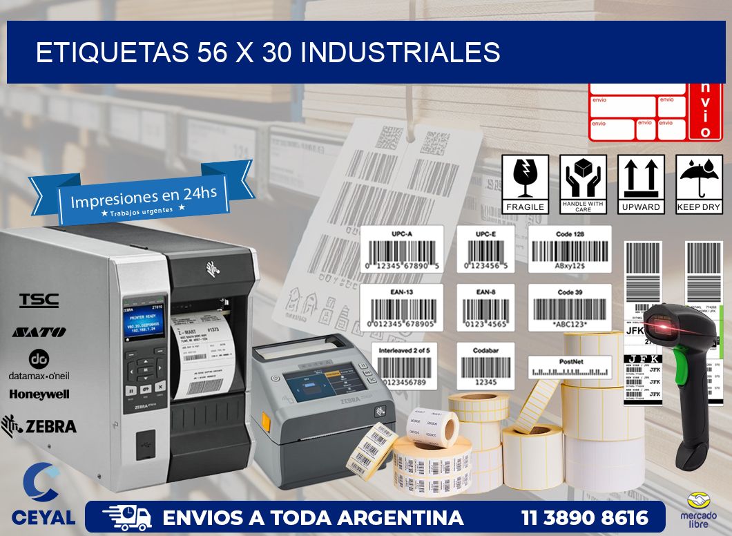 ETIQUETAS 56 x 30 INDUSTRIALES