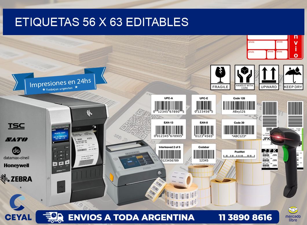 ETIQUETAS 56 x 63 EDITABLES