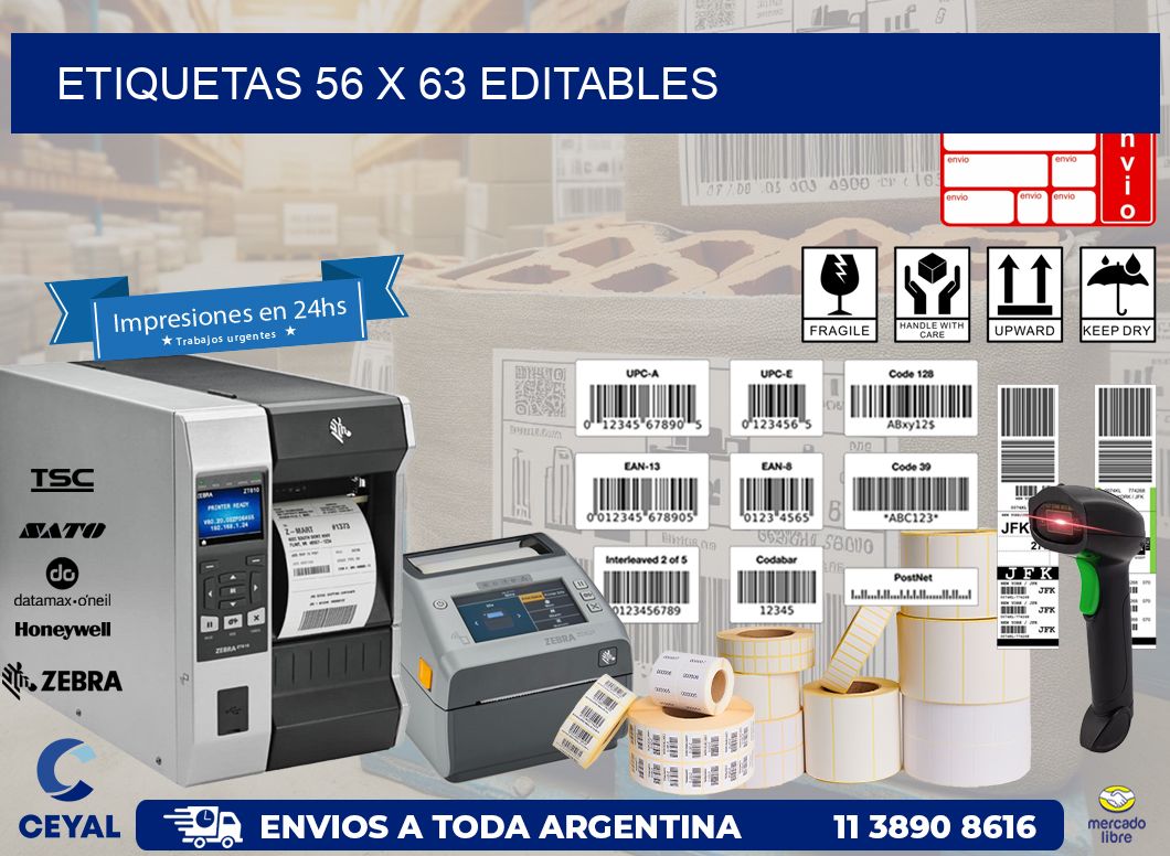 ETIQUETAS 56 x 63 EDITABLES