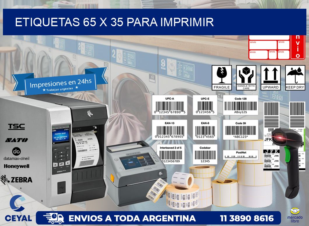 ETIQUETAS 65 x 35 PARA IMPRIMIR