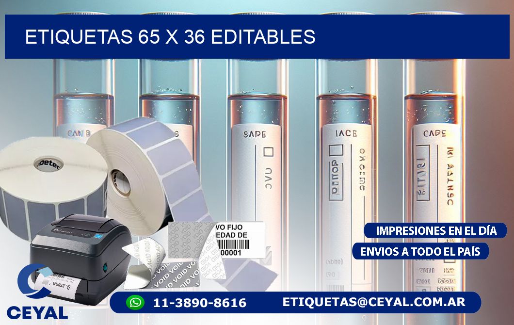 ETIQUETAS 65 x 36 EDITABLES