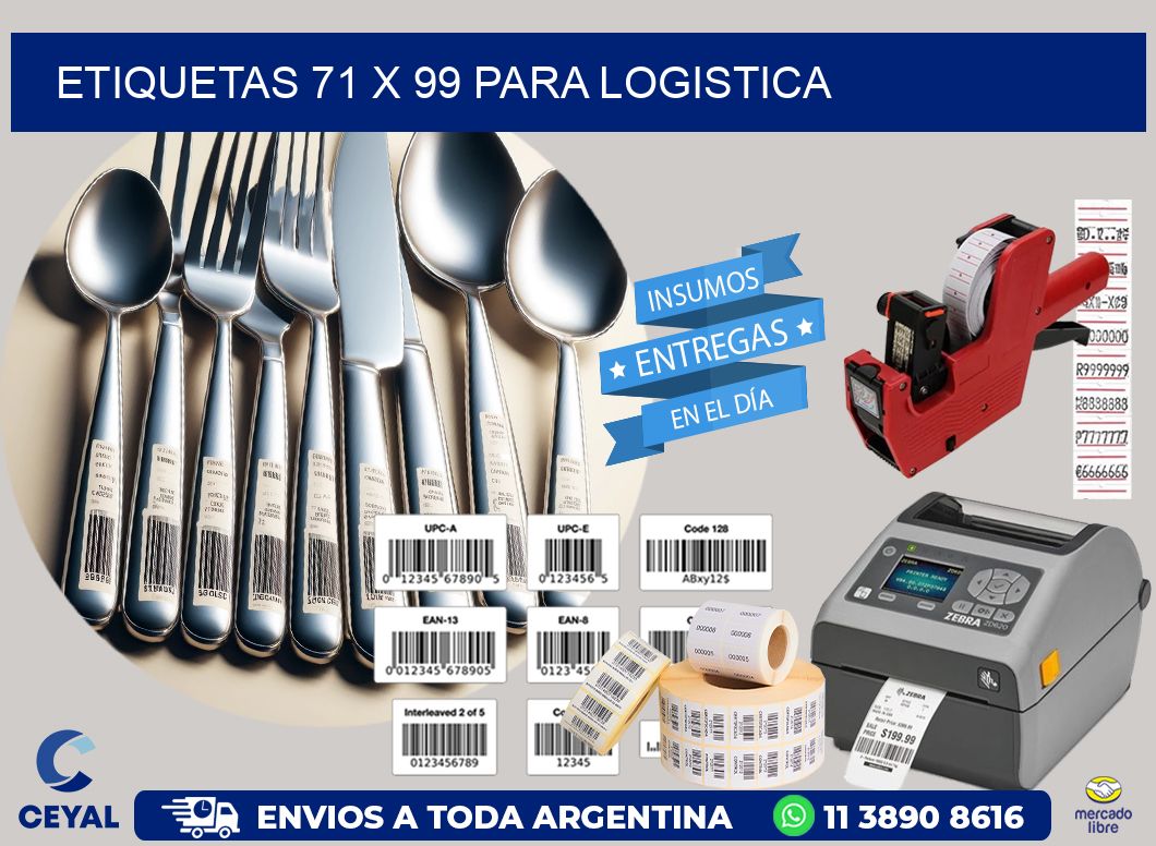 ETIQUETAS 71 x 99 PARA LOGISTICA