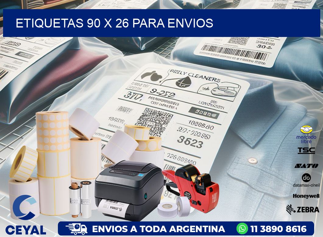 ETIQUETAS 90 x 26 PARA ENVIOS