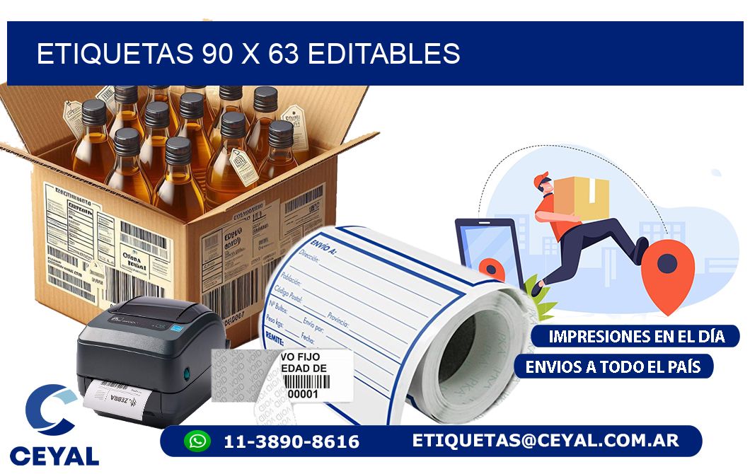 ETIQUETAS 90 x 63 EDITABLES