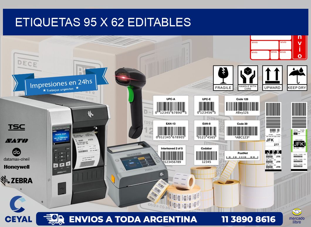 ETIQUETAS 95 x 62 EDITABLES