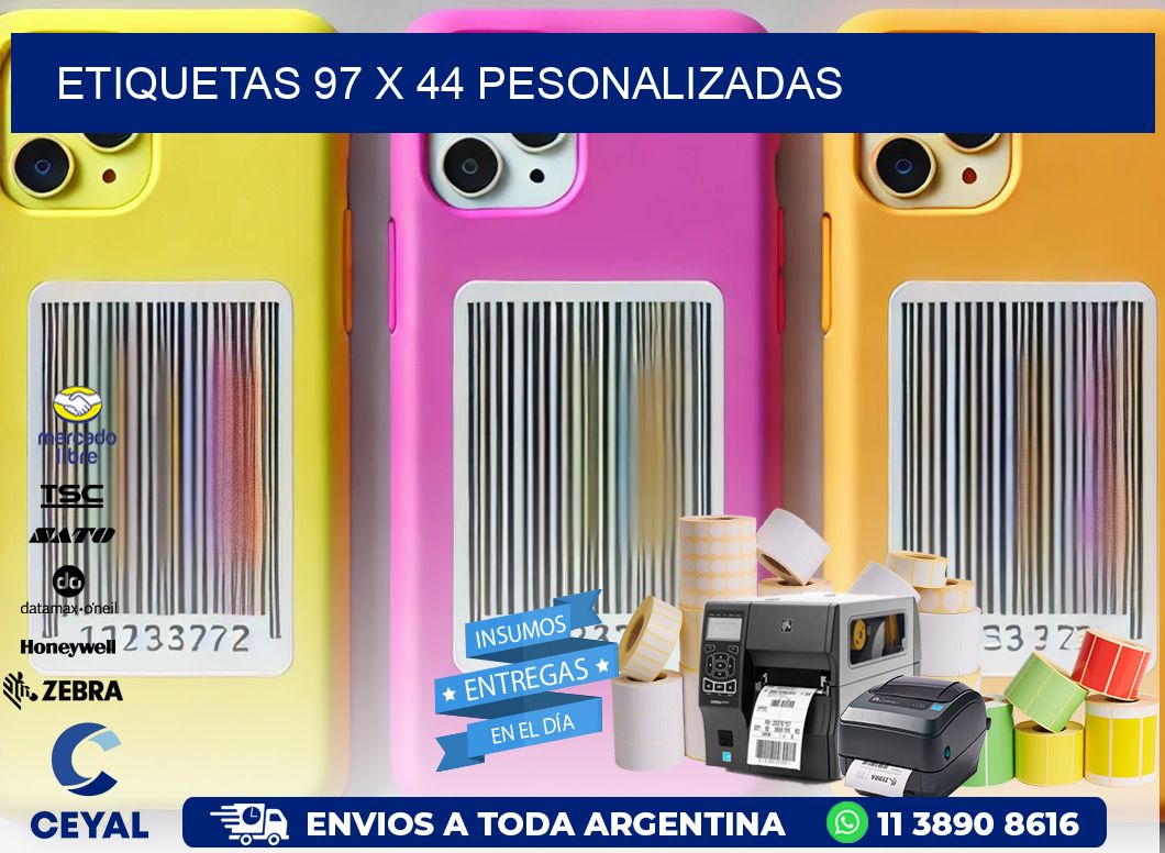 ETIQUETAS 97 x 44 PESONALIZADAS