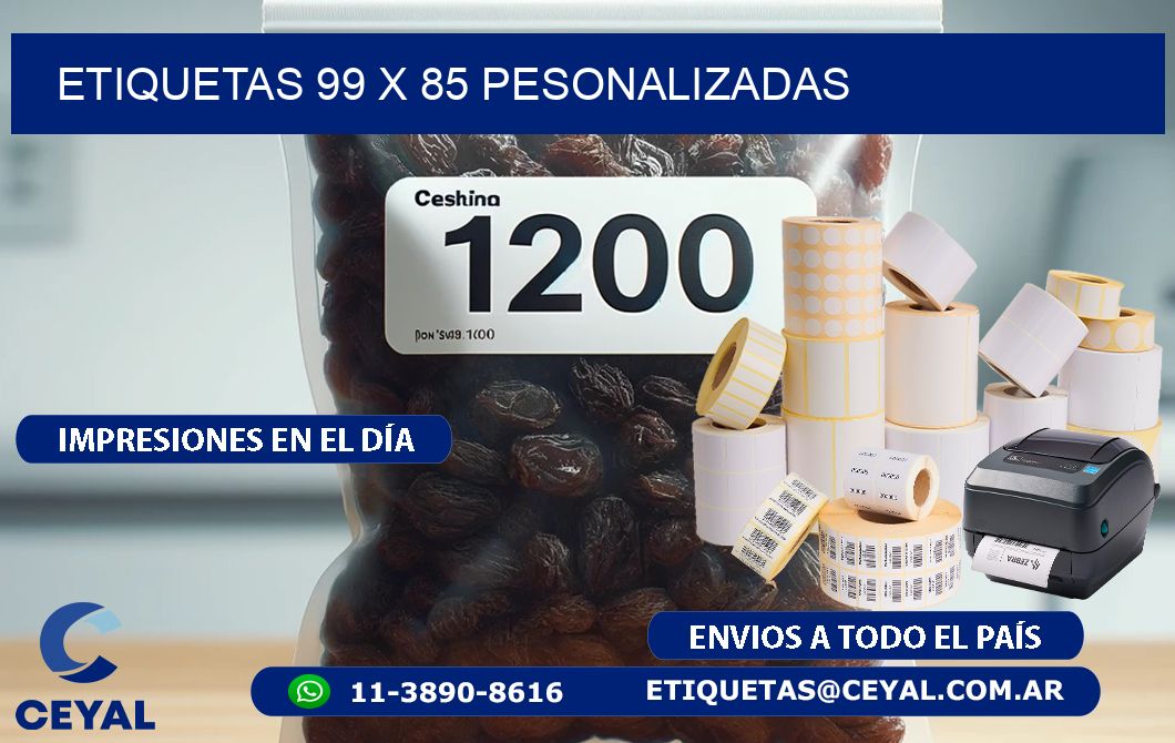 ETIQUETAS 99 x 85 PESONALIZADAS