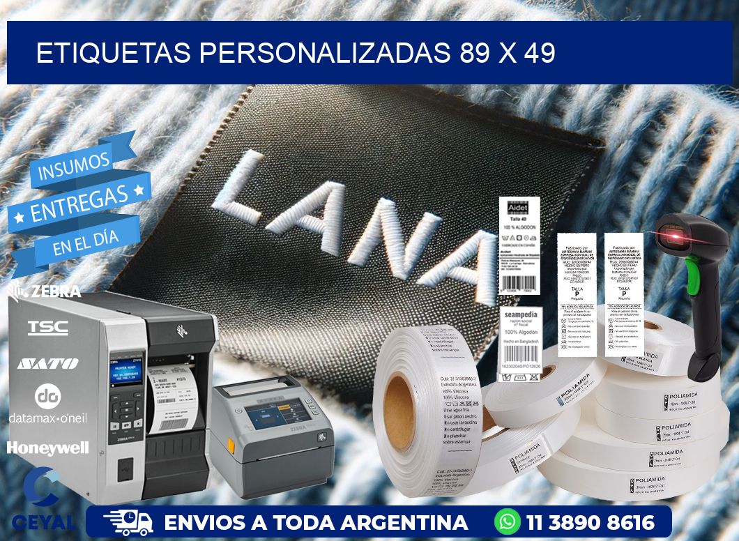 etiquetas personalizadas 89 x 49