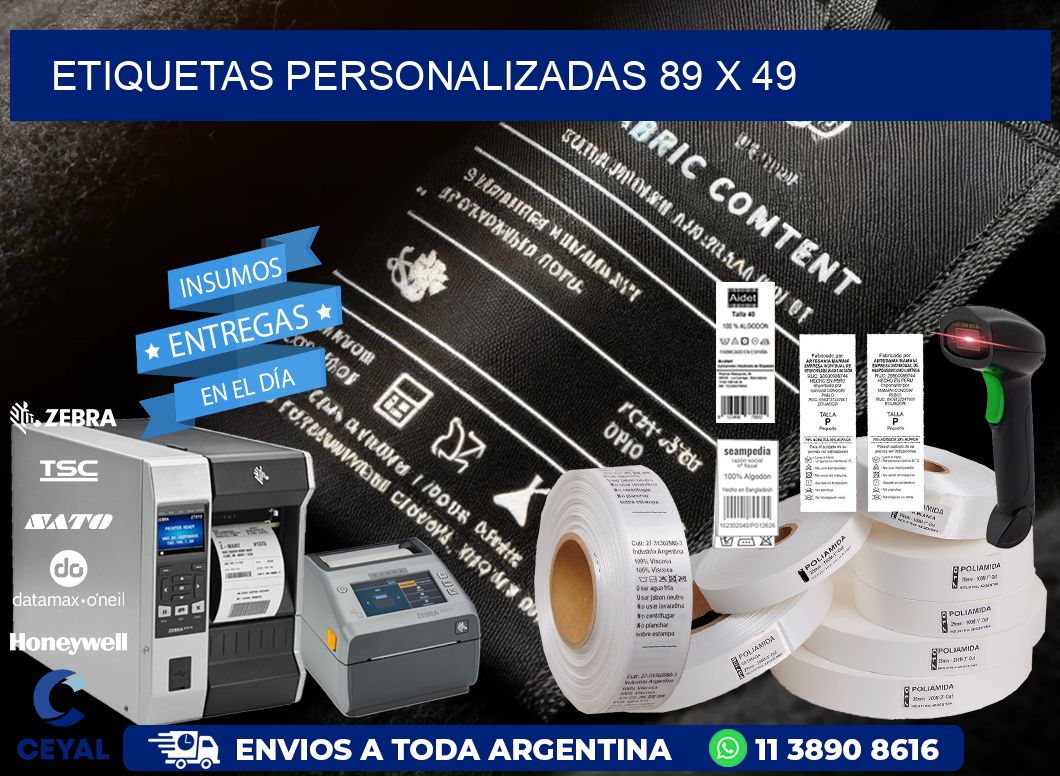 etiquetas personalizadas 89 x 49