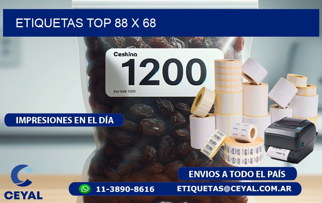 etiquetas top 88 x 68