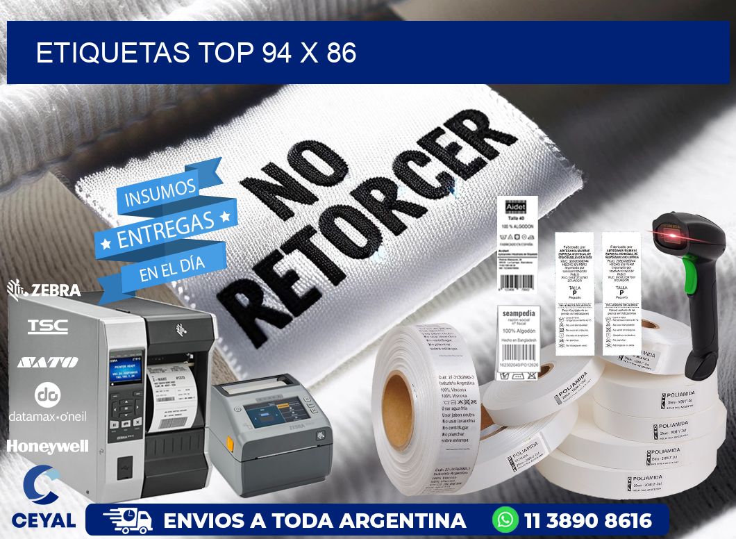 etiquetas top 94 x 86