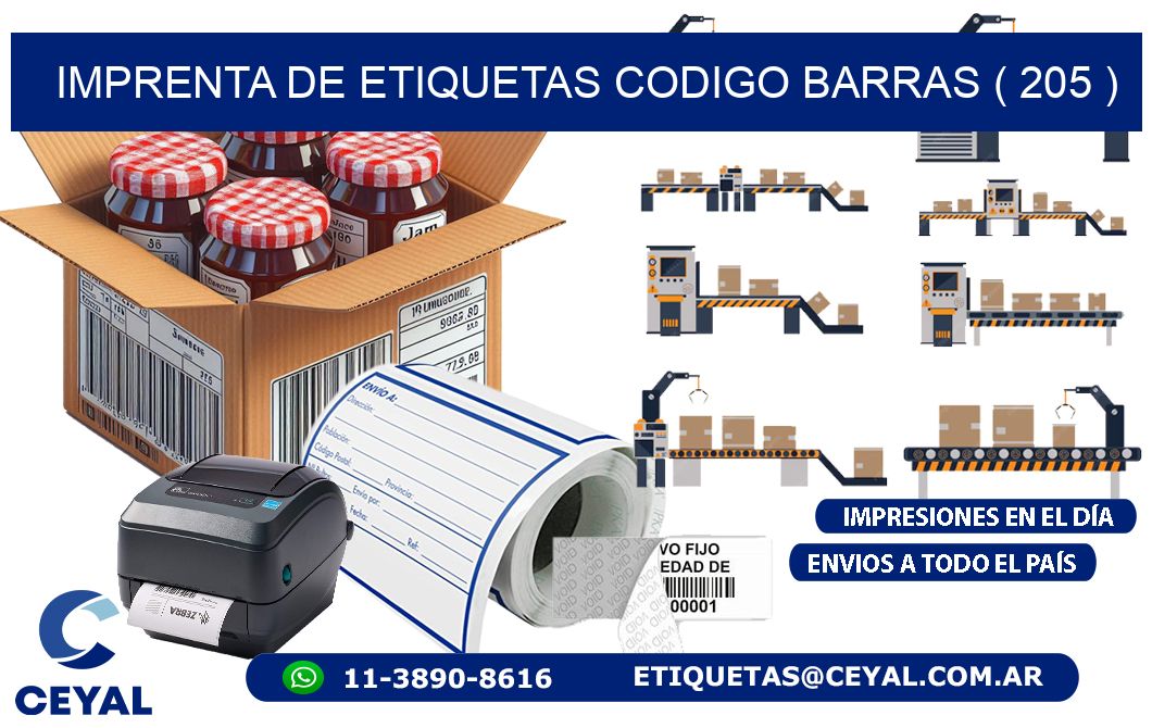 imprenta de etiquetas codigo barras ( 205 )